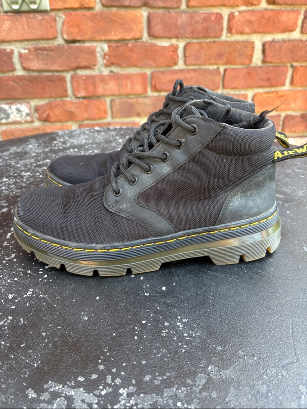 Dr. Martens Bonny Men’s Lace-Up Combat Boot Yellow Stitching. Size 7 M/ 8 L - Picture 3 of 9